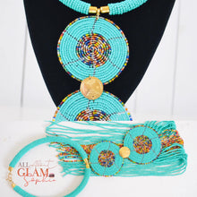 Cargar imagen en el visor de la galería, AFRICAN INSPIRED STATEMENT NECKLACE