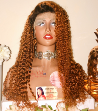 Cargar imagen en el visor de la galería, #FRECKLES 22in OMBRE CURLY 13*4 LACE FRONT WIG