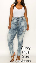 Cargar imagen en el visor de la galería, HIGH WAIST ACID WASH KINNY JEANS