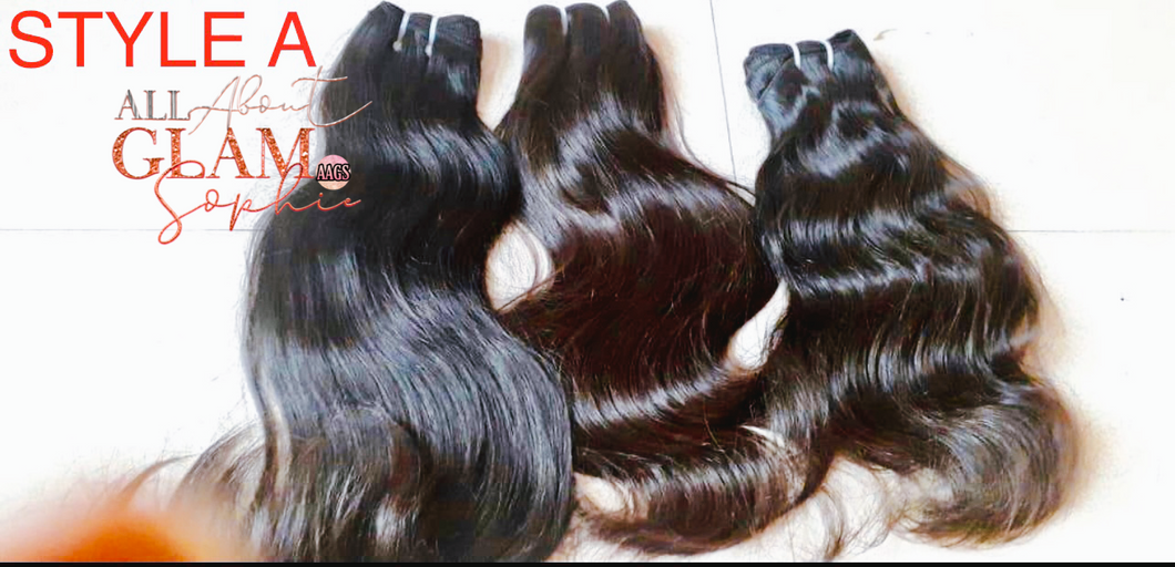 100% RAW HUMAN HAIR(BUY1 GET1 FOR$1)