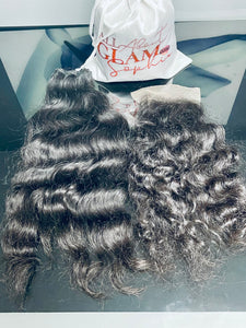 100% RAW HUMAN HAIR(BUY1 GET1 FOR$1)