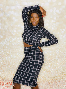 Bodycon Checkers 2Piece