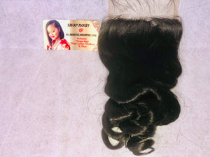 2 BUNDLES/ 1 CLOSURE DEAL(LOOSE WAVE VIRGIN HAIR)